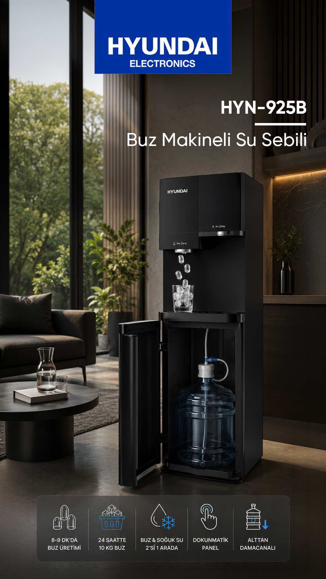 Hyundai HYN-925B Ice-Making Water Dispenser